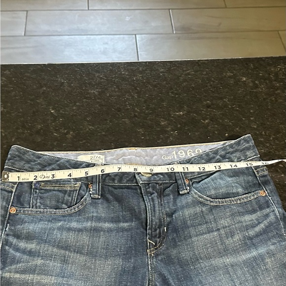 Gap 1969 Long & Lean Medium Tint Sz 27/4 Women's Blue Jeans - Picture 4 of 8